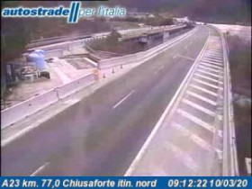 Slika pregleda web-kamere Chiusaforte - A23 - KM 77,0